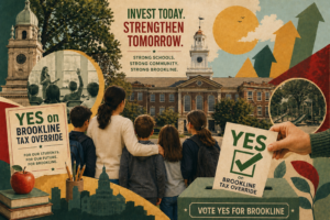 brookline tax override vote yes